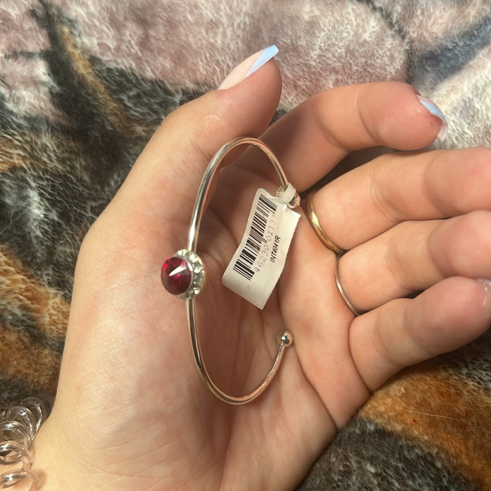 RED RUBY DIAMOND BRACELET - Picture 4 of 5
